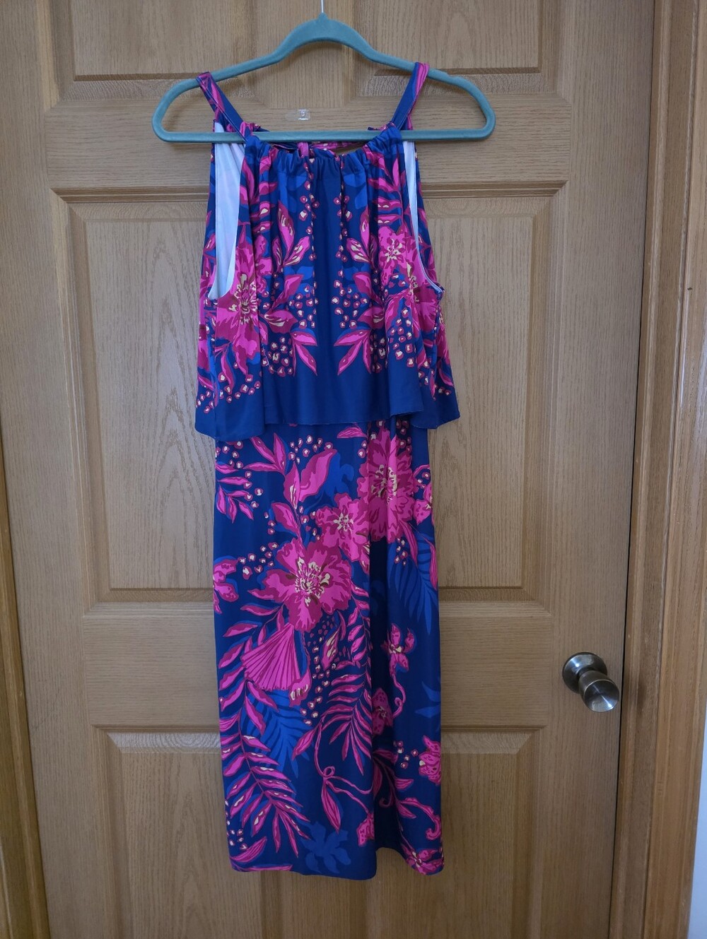 Lilly Pulitzer Tropical Floral Midi Dress Size Medium NWT
